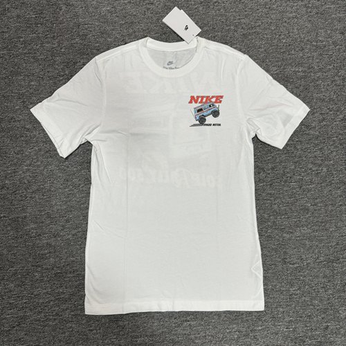 Nike/耐克 男子卡通印花纯棉圆领透气运动休闲短袖T恤 FQ3765-100
