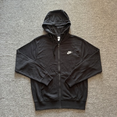 耐克男子刺绣连帽针织开衫外套