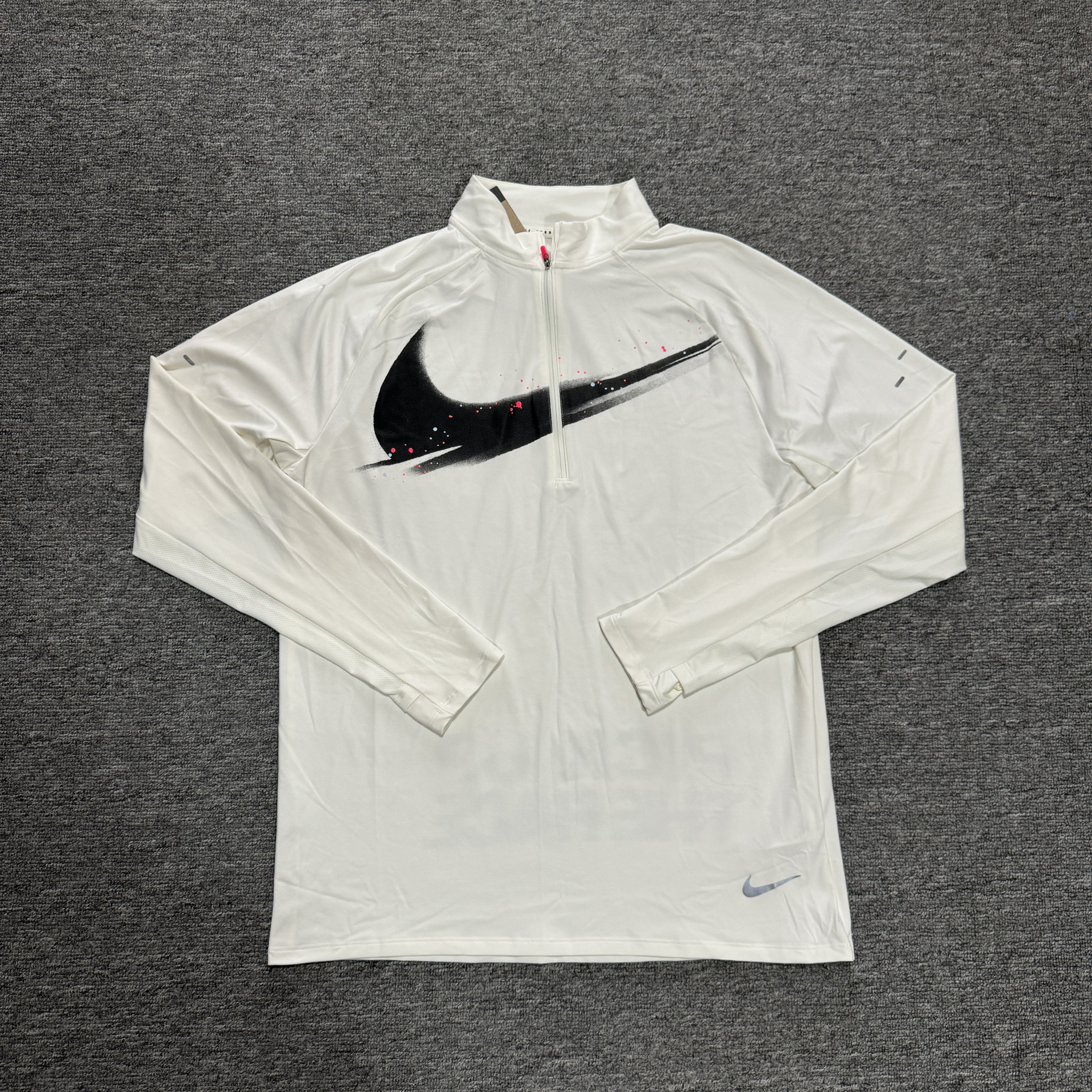 Nike/耐克 男子防晒运动跑步训练速干透气反光立领长袖IM9357-133