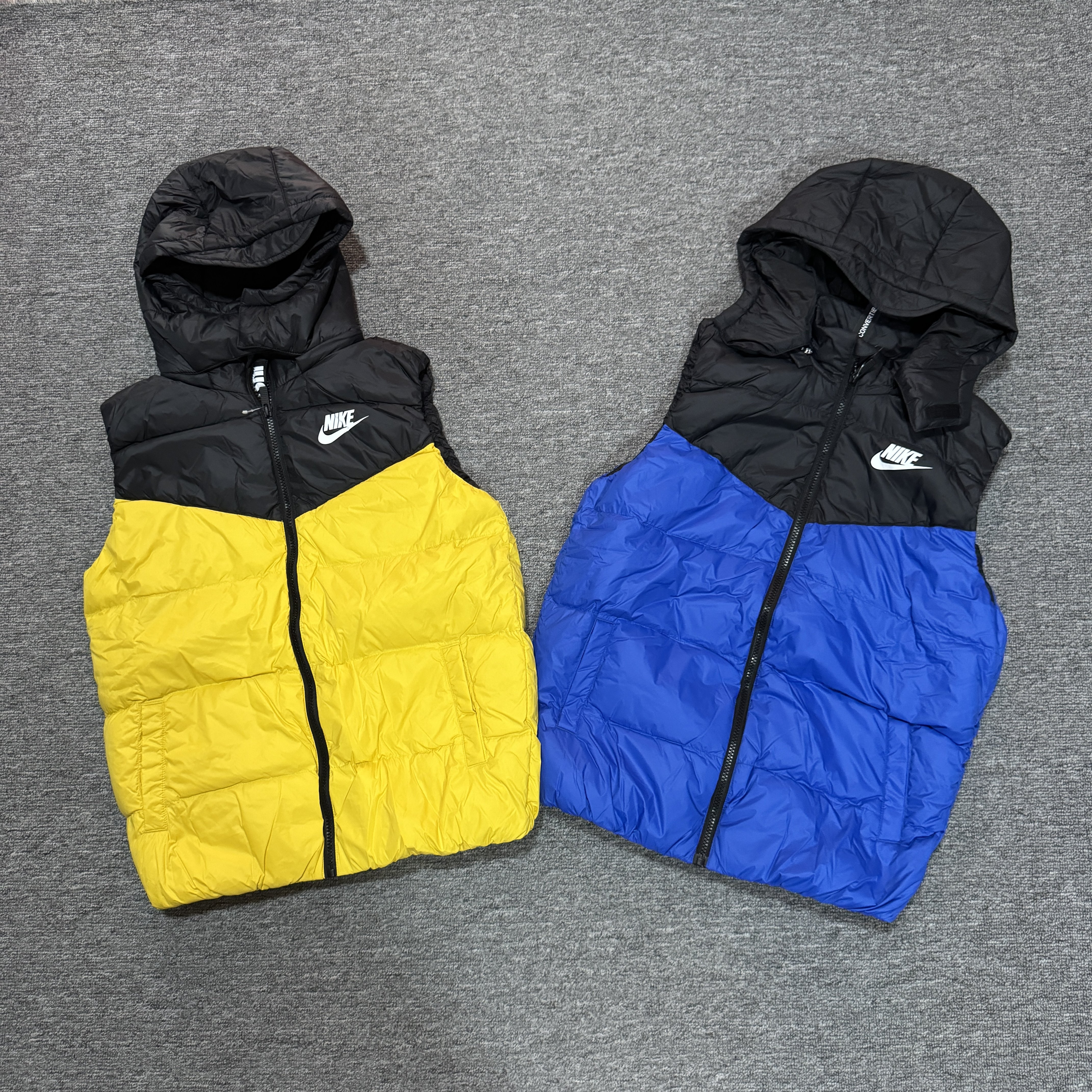 正品Nike耐克 大童 运动休闲保暖立领无袖羽绒马甲HV1602-777-480