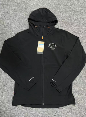 NIKE耐克 男子梭织连帽反光运动跑步训练夹克休闲外套FV3970-010