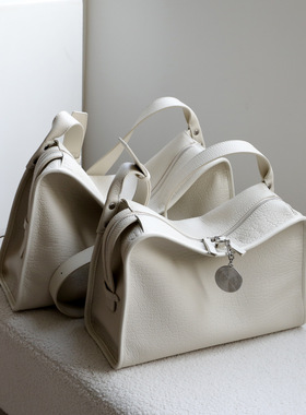 轻奢高级感软头层牛皮通勤大容量托特包女士手提包真皮女包