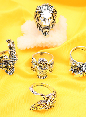 合金复古日韩风学生食指环