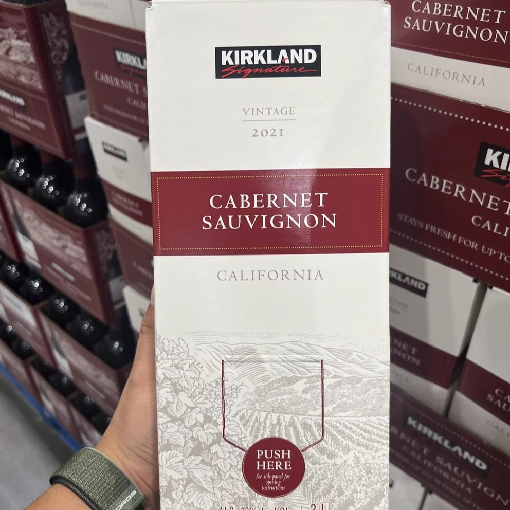 costco代购Kirkland Signature科克兰赤霞珠干红葡萄酒3L进口红酒