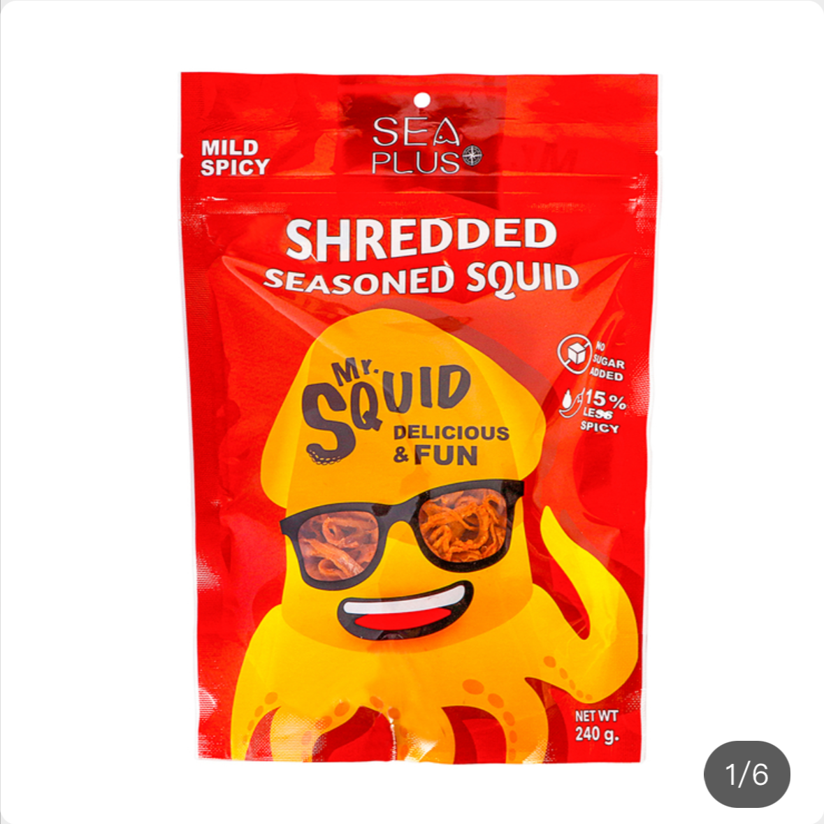 鱿鱼先生微辣鱿鱼丝海鲜即食零食