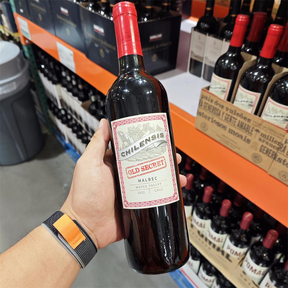 Costco山姆会员店代购智利进口CHILENSIS马尔贝克干红葡萄酒750ml