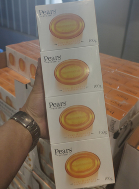 上海COSTCO PEARS 梨牌琥珀橙 精油润养水晶皂 印度产100g*12块