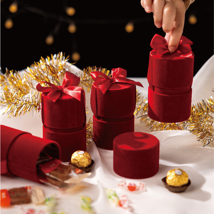 丝绒布婚礼简约韩版盒子礼物盒空盒礼盒精美糖果盒喜糖盒