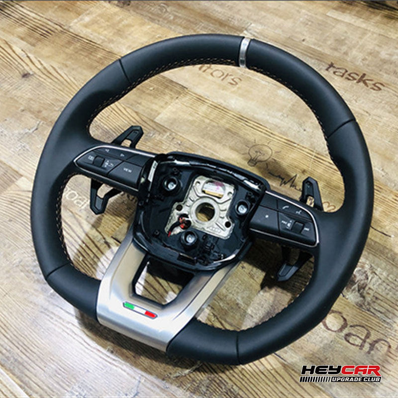 适用于奥迪Q5LQ7Q8A4LA6L改装兰博URUS方向盘大拨片加热带回正标