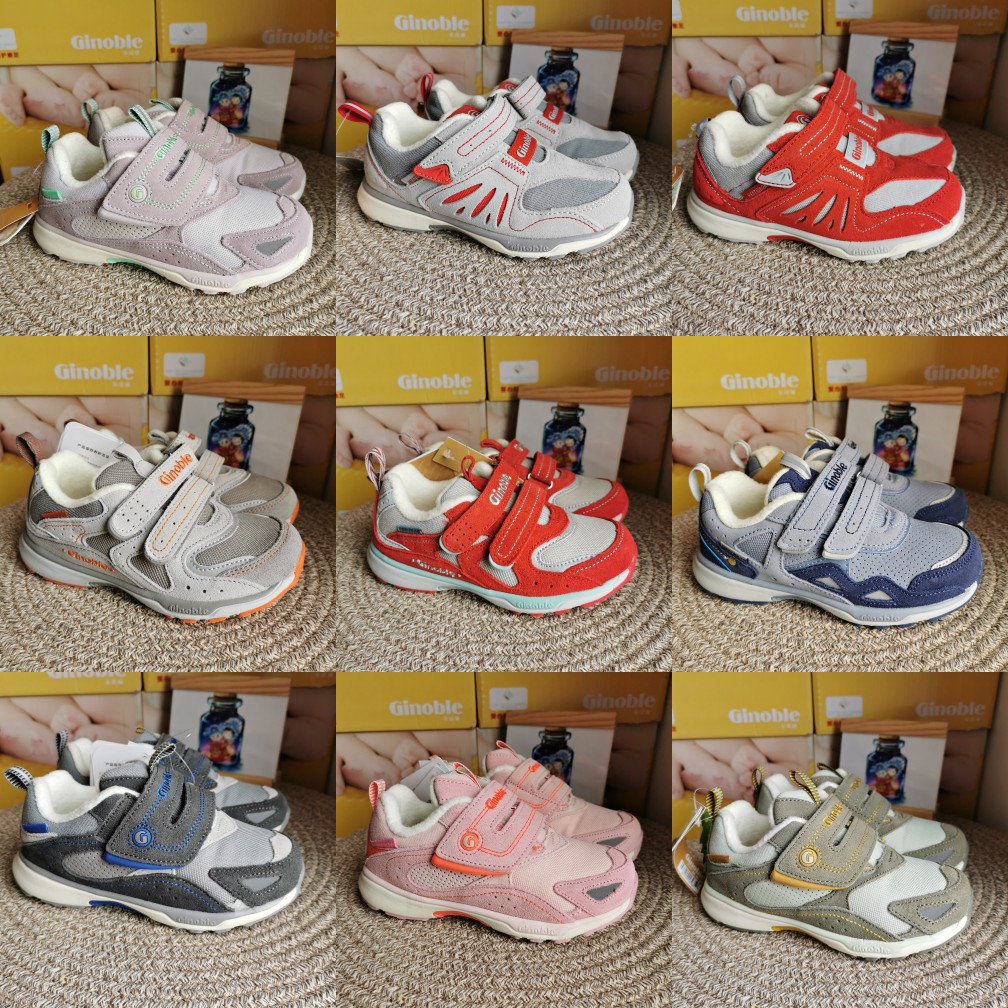 基诺浦冬款女童加绒运动风机能鞋