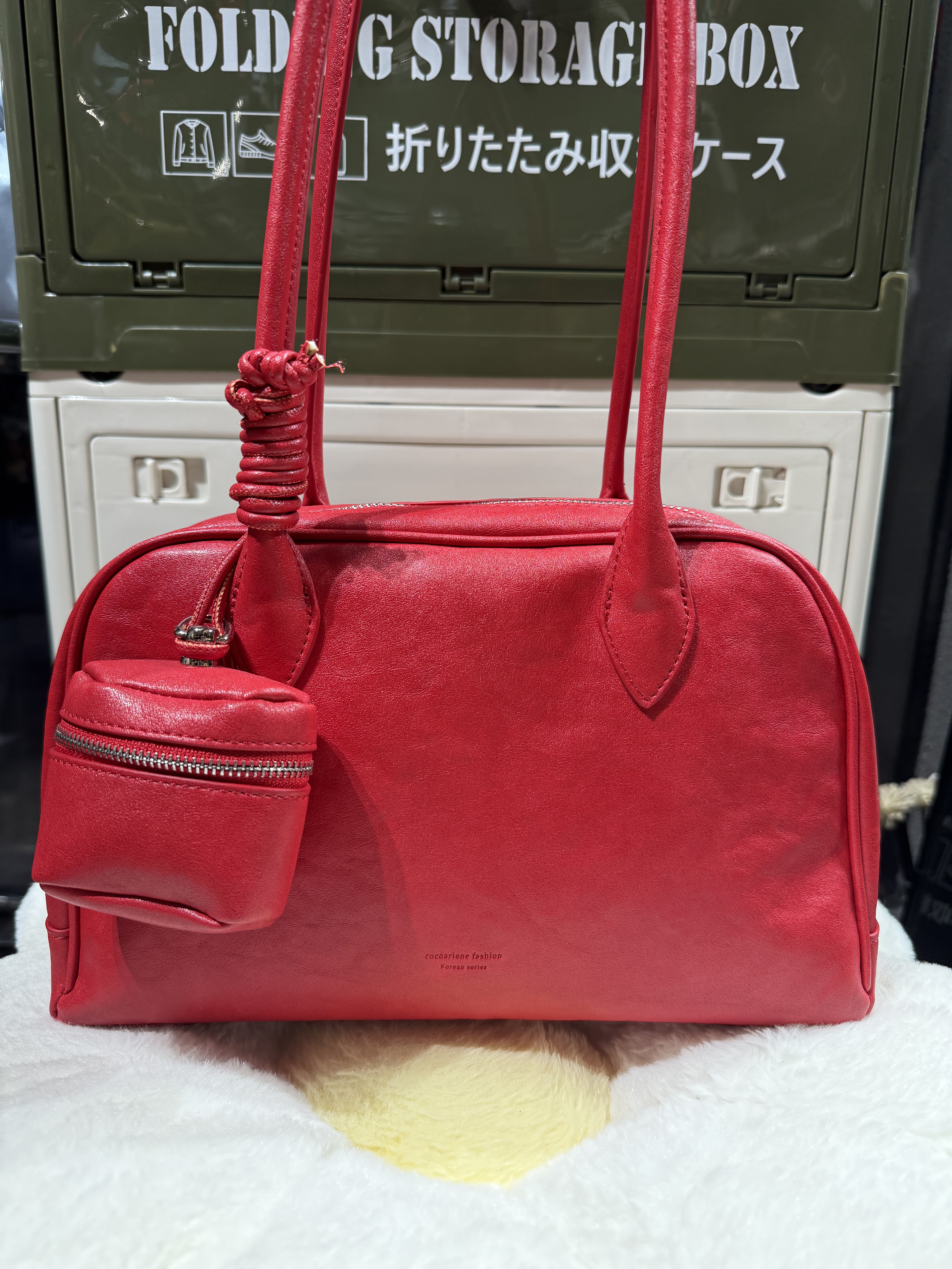 2025新款时尚手提油蜡皮百搭单肩斜挎高级感大容量通勤腋下女包