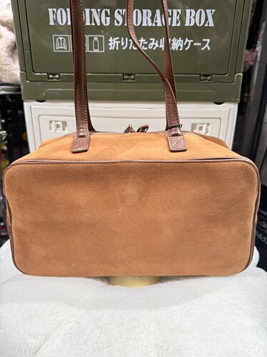 2025新款时尚手提小众麂皮绒大容量百搭单肩斜挎高级通勤腋下女包