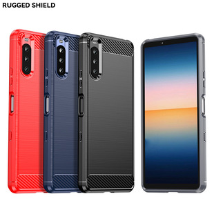 适用索尼10手机壳Xperia10II/III/IV/10Plus拉丝纹保护套防摔软壳