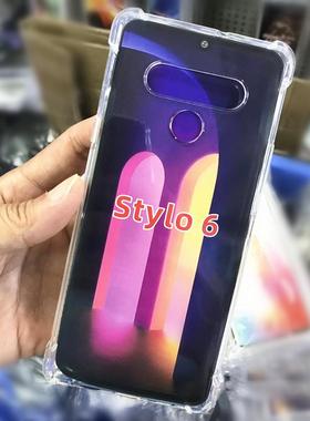 LG Stylo 6 透明硅胶软 Stylo6手机壳 LM-Q730TM手机保护套钢化膜