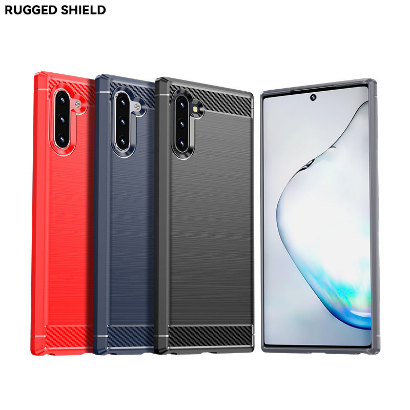 适用三星Galaxy Note10手机壳Note10+纯色简约防滑防摔保护套软壳