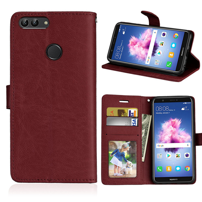 适用P smart华为FIG-LA1|L22|L21|lx1钱包软硅胶手机壳翻盖保护套