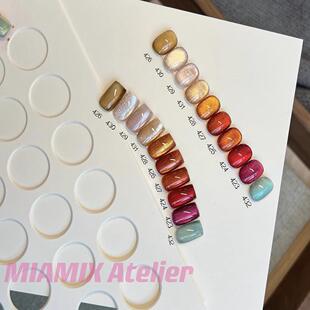 MIAMIX Atelier新色猫眼423-432甲油胶1g分装正品不送磁铁和笔