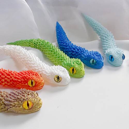 3d打印关节蛇仿真动物儿童玩具