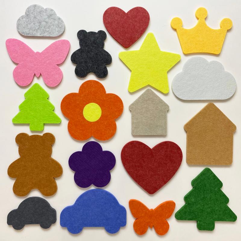 3d立体墙壁墙贴idea78毛毡云朵