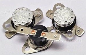 突跳式温控器平脚可活动KSD301 10A 250V 95度常开温度温控开关