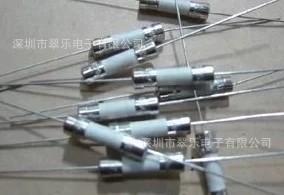 双帽带引线陶瓷保险丝管快溶5X20+P F8A电子保护元器件