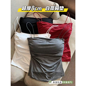 美背小背心女夏外穿爆款 纯色带加厚杯胸垫小胸显大内搭小吊带上衣