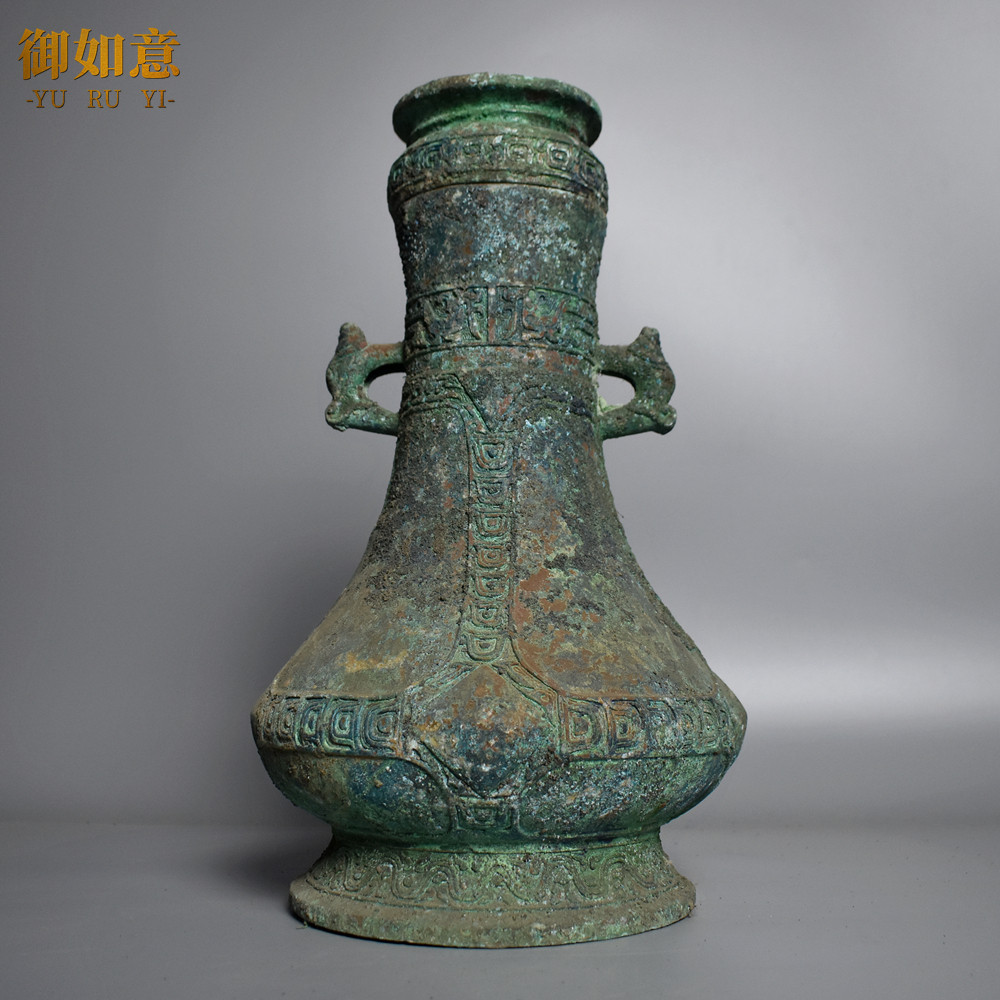 御如意古代青铜器兴壶青铜装饰摆件家居重工艺艺术品送礼收藏品
