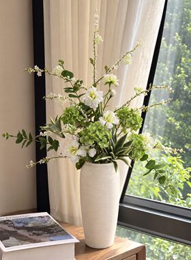 空山雨清新自然仿真花艺摆件客厅卧室装饰增添治愈氛围的绿植插花