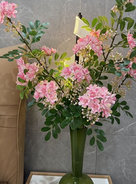 含笑仿真花轻奢高档装饰花束花艺民宿北欧摆件插花客厅餐桌假花