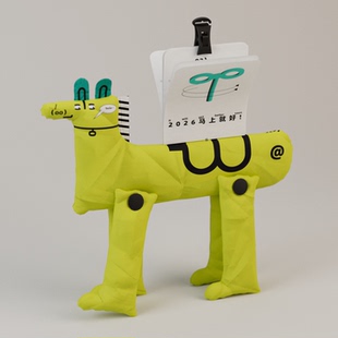 方式商店 不啦兽桃2026马上就好 新年年历杜邦纸玩具创意礼品