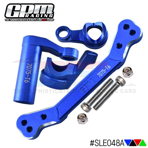 TRAXXAS 1/8 SLEDGE 雪橇 铝合金7075-T6前转向组合+转向连接板