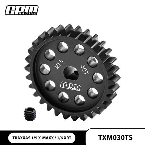 TRAXXAS  X Maxx 6S/8S 1/6 XRT 8S 铬钢电机齿30T 8mm，D型孔位