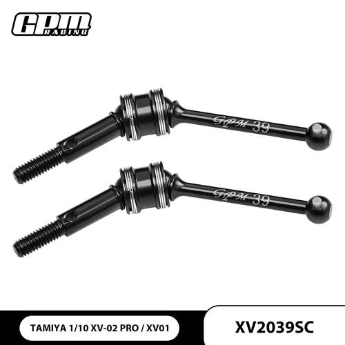 TAMIYA-1/10 4WD XV01 XV-02 中碳合金钢双段式前CVD三节棍39MM
