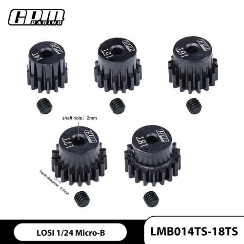 LOSI 1/24 Micro-B 2WD Buggy 铬钢电机齿14T-18T