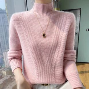 广州十三行高端欧货女装 秋冬东莞大朗毛衣不起球上衣 高领针织衫