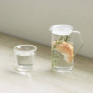 kinto玻璃冷水壶日式带盖耐热 自助吧台/家用客厅扎壶凉水果汁罐