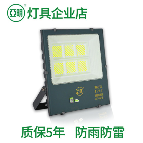 亚明LED投光灯300W防水防雷
