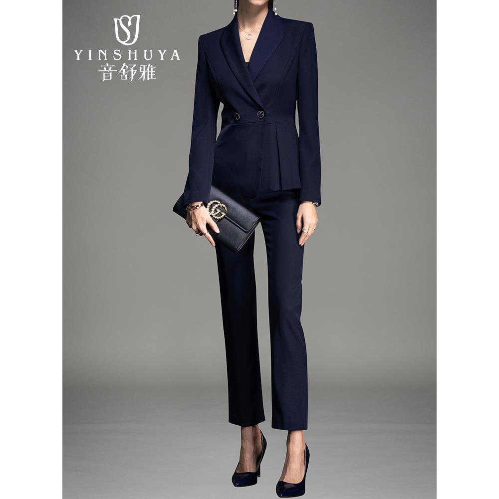 西装套装女售楼部气质修身酒店工作服面试正装职场金店工装职业装