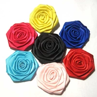 F5 ruy băng trâm cài 12 màu hoa hồng vải kích thước khoảng 6cm có thể tùy chỉnh - Trâm cài trâm cài áo