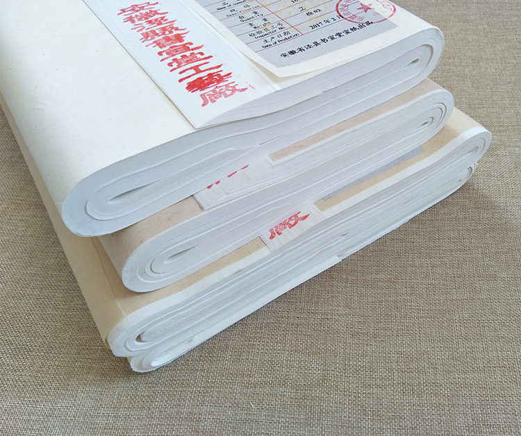 加厚三四六八尺对开宣纸包邮书法半生熟小楷写意国画创作生宣批发