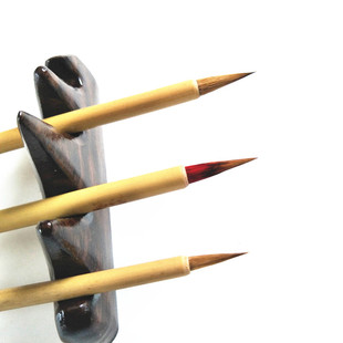 泾县龙华宣笔厂纯狼毫蝇头小楷小红毛毛笔书法小字千字文专用