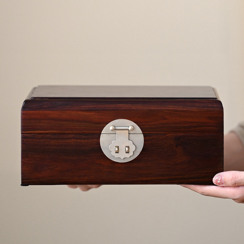 贡匠酸枝独板首饰收纳盒