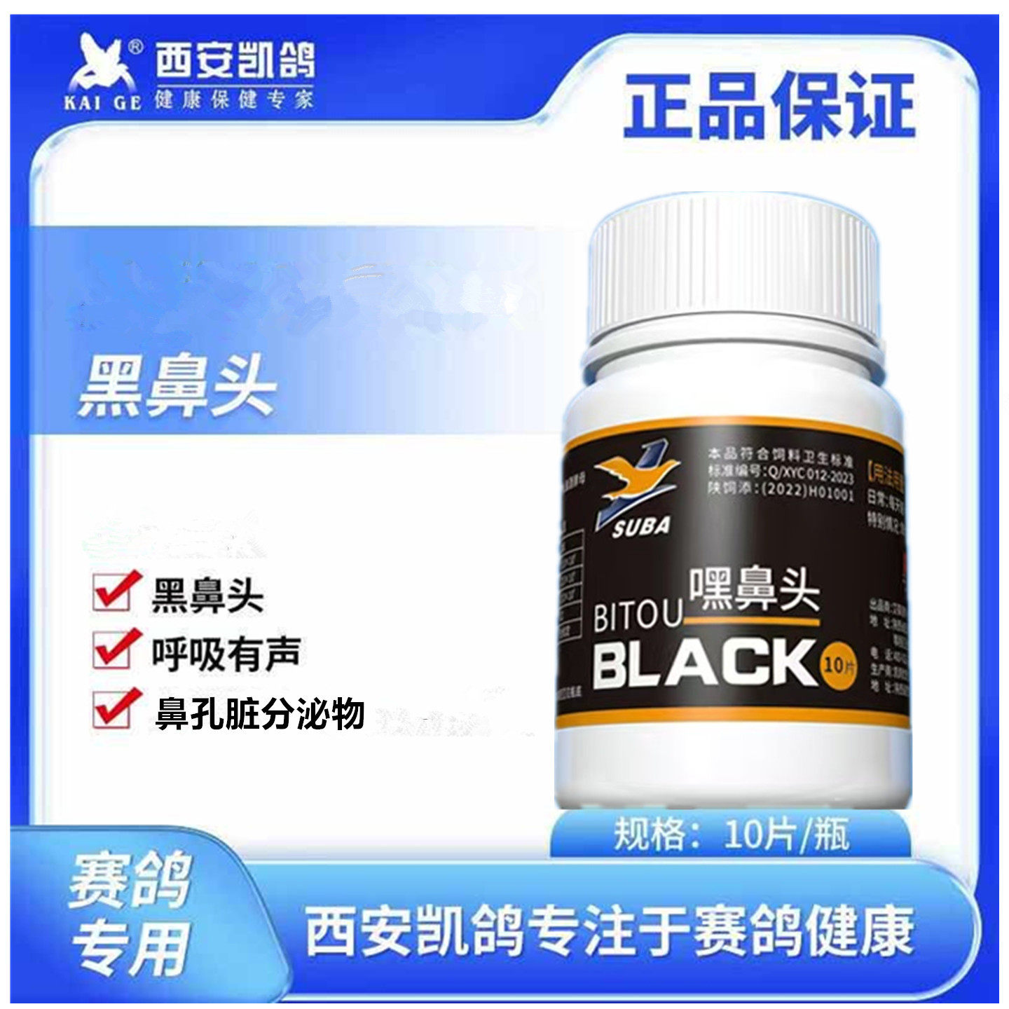 凯鸽黑鼻头鼻脏分泌物鼻涕呼吸道