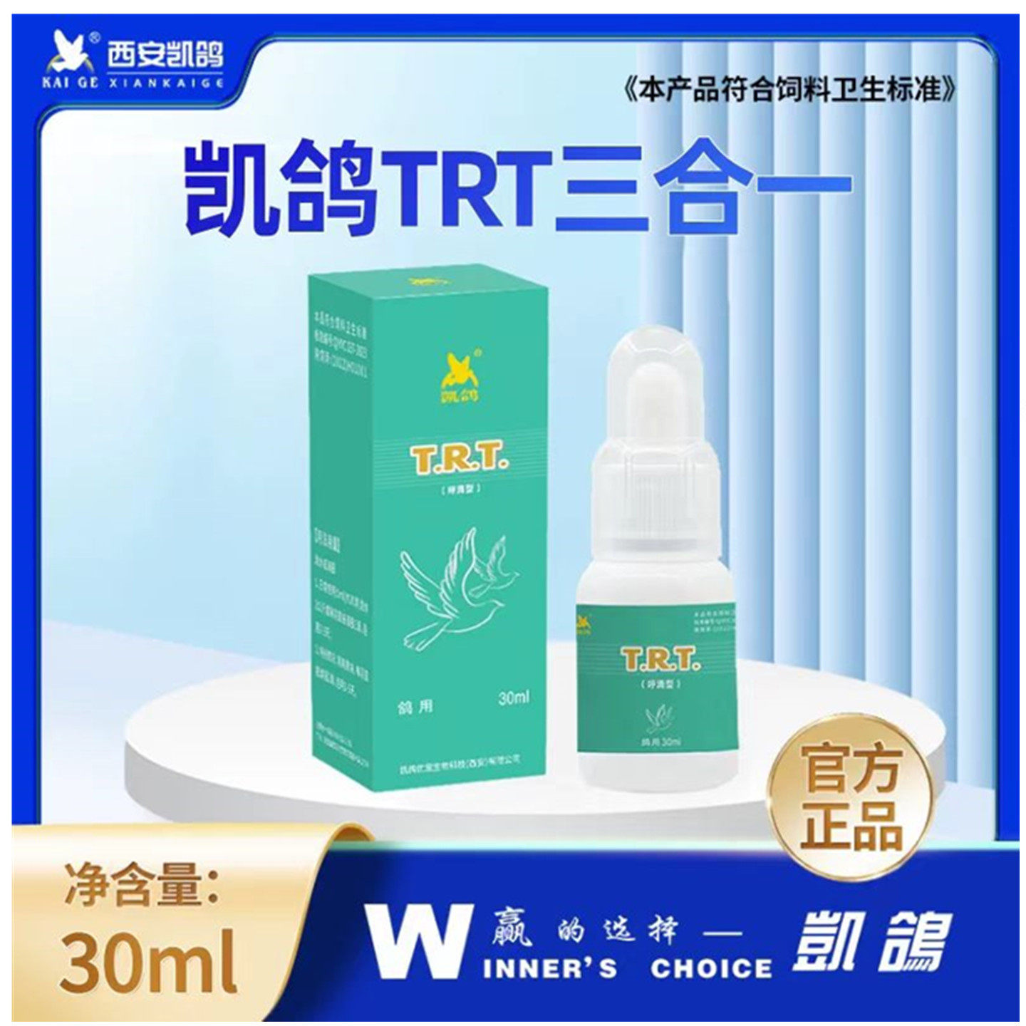 凯鸽TRT三合一鸽子呼滴鸽黄毛滴