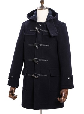 C.D.P.  duffle coat 牛角扣大衣 渔夫大衣 重磅苏格兰纹毛呢