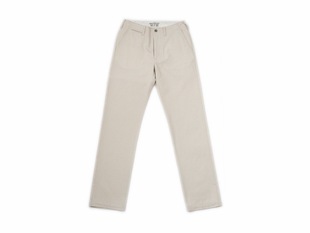 C.D.P. OFFICER 白色赤耳军官裤 CHINO 10OZ