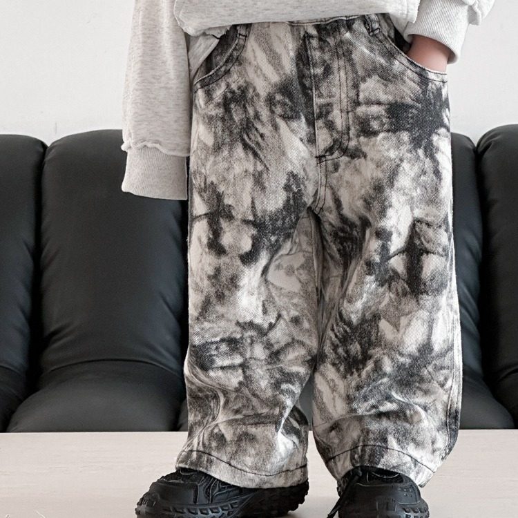 儿童长裤男童女宝宝2025春装新款牛仔裤小童韩版休闲裤春秋季童装