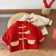 儿童夹棉拜年服0 6岁冬季 中国风男童加厚棉服女童复古外套潮AY664