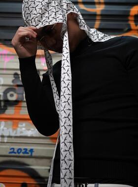 TGFCLUB美式街头满底印花基础logo光滑透气RAPPER街头潮头巾DURAG