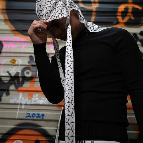 TGFCLUB美式街头满底印花基础logo光滑透气RAPPER街头潮头巾DURAG